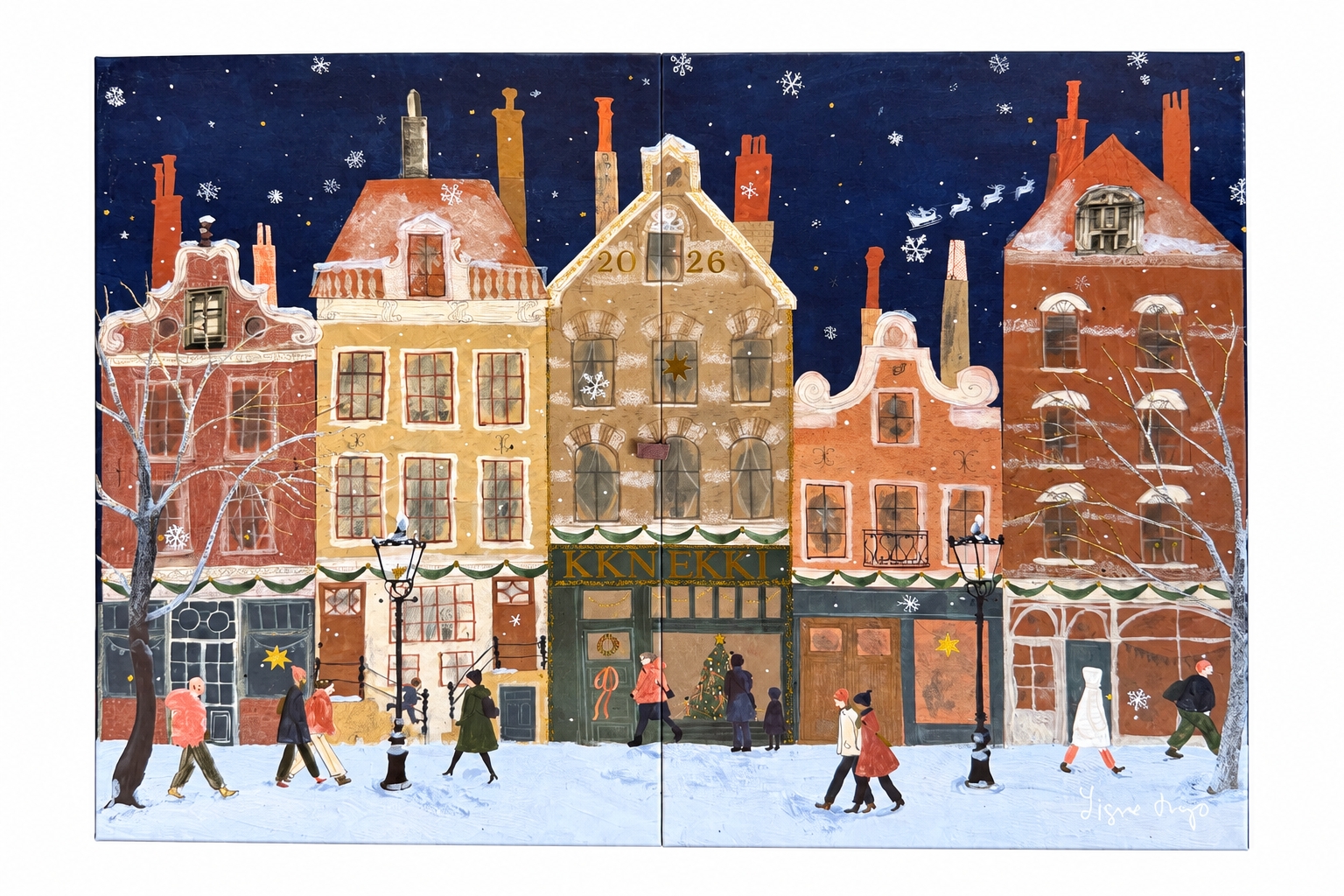 Kknekki Unisex Weiss Adventskalender, Einheitsgröße - Image 5