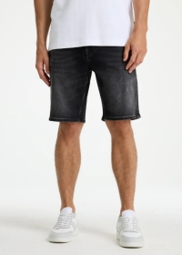 EVAN.S ASH Shorts, BLACK DENIM