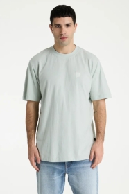 ETHAN LINEN T-Shirt, L.GREEN