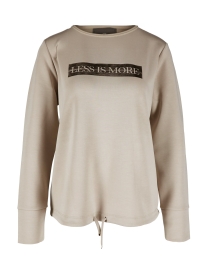 Weiches Sweatshirt mit Artwork und Schnürung, BROWN