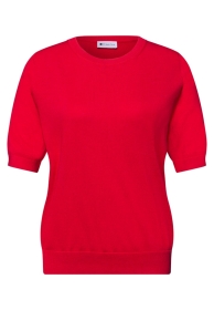 LTD_QR_short sleeve sweater, salsa red