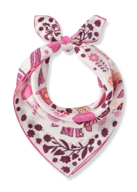 Premium Nickituch aus reiner Seide mit SUPERWOMAN-Motiven