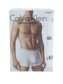 Calvin Klein Boxershorts 3P TRUNK, WHITE