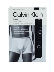 Calvin Klein Boxershorts RELAXED DART TRUNK 3PK, BLACK