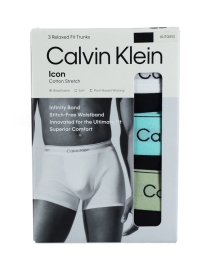 Calvin Klein Boxershorts RELAXED DART TRUNK 3PK, BLACK