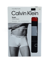Calvin Klein Boxershorts LOW RISE TRUNK 3PK, BLACK