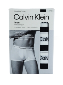 Calvin Klein Boxershorts LOW RISE TRUNK 3PK, BLACK