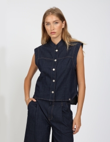 Gang 94LARA VEST, prewashed