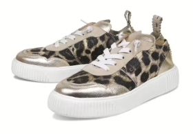 Crickit Sneaker OAKLI Leo Platin aus Wildleder