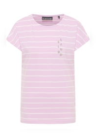 Selma T-Shirt, Faded Rose + Bright White