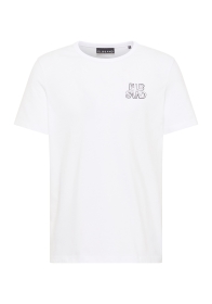 Elbsand Jivo T-Shirt – Regular Fit in Bright White & Black Sand für Herren