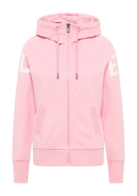 Elbsand Kalea Sweatjacke – Slim Fit in Shell Pink für Damen