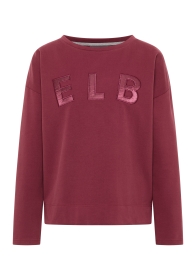 Elbsand Aleah Sweatshirt – Loose Fit in Ruby für Damen