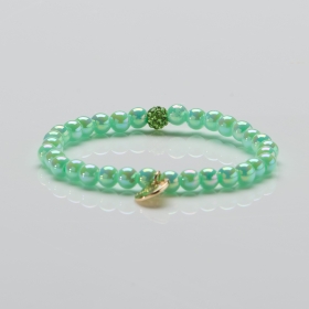 Perlenarmband 6mm ocean mint