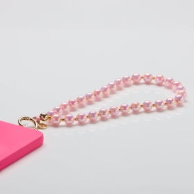 Schlüsselkette/Handykette rose glow