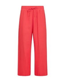 Freequent FQLAVA 7/8 Leinenhose – Rot