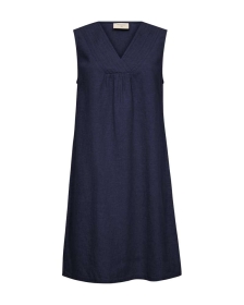 Freequent FQLAVA Leinenkleid – Blau