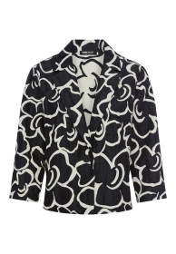 Kurzblaser mit großem Blumenprint