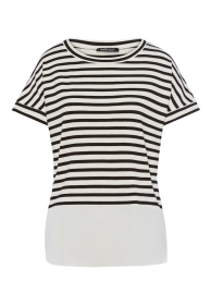 Top T-Shirt mit Kontrastsaum