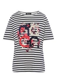 T-Shirt mit Streifenmix