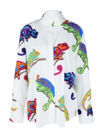 Herzens Bluse Chamäleon fuchsia multi