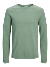 JJEHILL KNIT CREW NECK NOOS, Granite Green