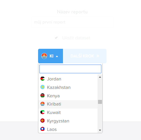 Výběr země Výběr země