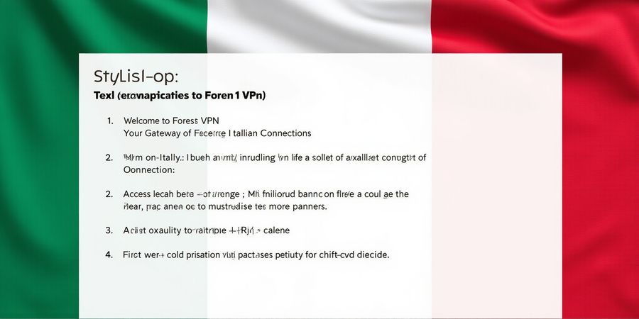 Forest VPN for Italy: Fast, Secure, GDPR‑Compliant VPN