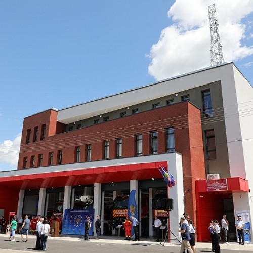 Inaugurarea noului sediu al Detașamentului de Pompieri Carei