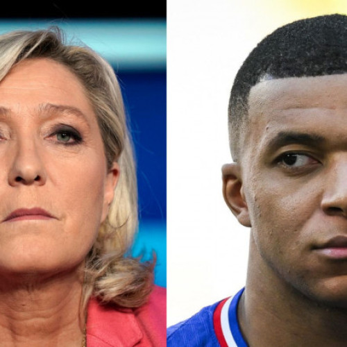 Marine Le Pen critică intervențiile lui Kylian Mbappe în politică