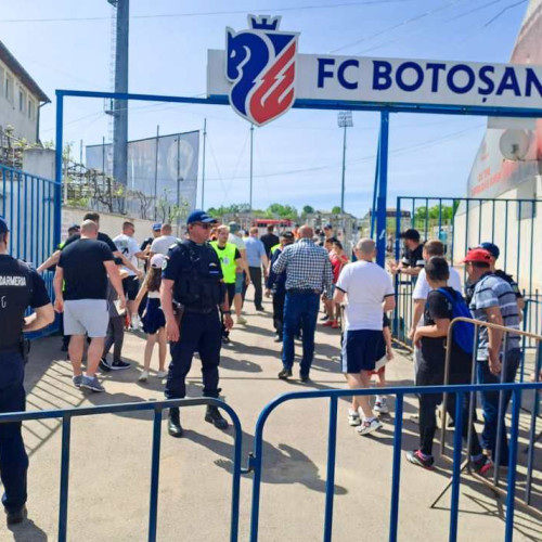Inspectoratul de Jandarmi din Botoșani asigură ordinea la meciul dintre F.C. Botoșani și Ceahlăul Piatra Neamț