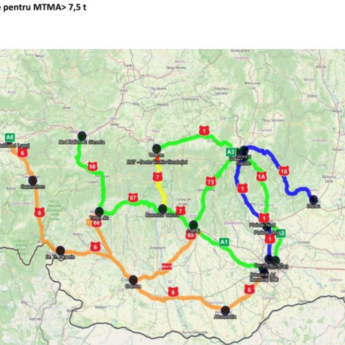 Rute ocolitoare anunțate de CNAIR după închiderea Văii Oltului (DN7) pentru defrișarea versantului