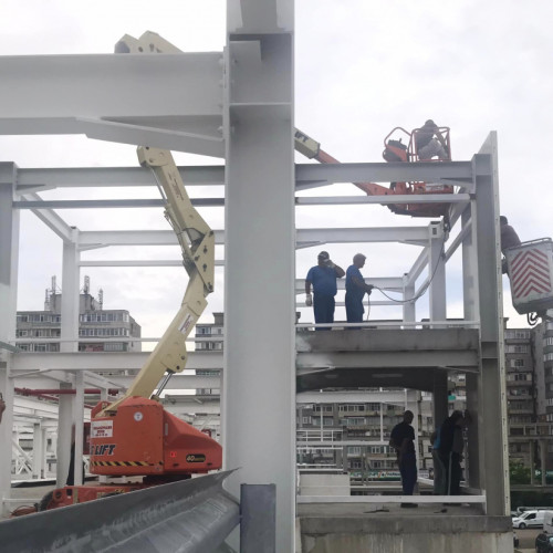 Lucrările la parcarea supraetajată de la Spitalul Județean Galați avansează