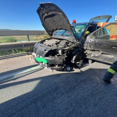 Accident rutier pe E60: Trafic blocat și intervenție a echipajelor de urgență