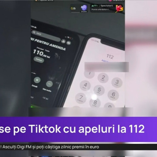 Noua tendință pe TikTok: farse la numărul de urgență 112