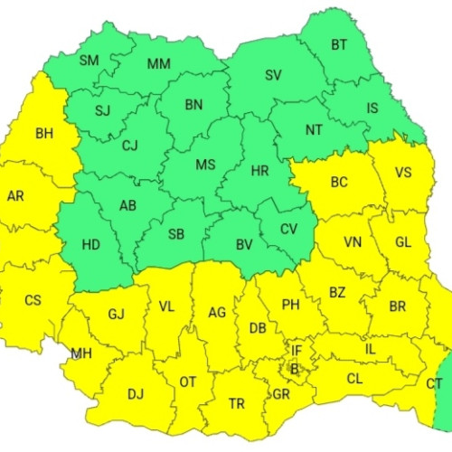 Avertizare meteorologică Cod Galben: val de căldură și disconfort termic