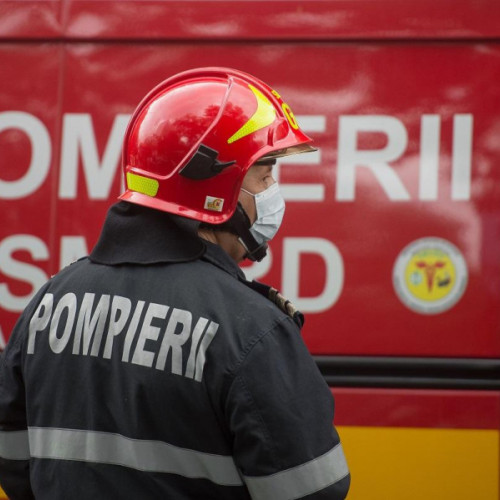 Incendiu devastator într-o comună din județul Galați