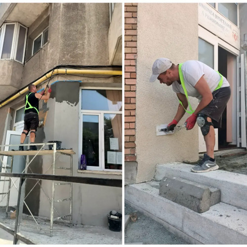 Lucrări de reabilitare la blocul LV1 de pe bulevardul Alexandru Lăpușneanu