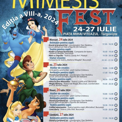 Festival de teatru pentru copii "Mimesis Fest" ajunge la cea de-a VIII-a ediție
