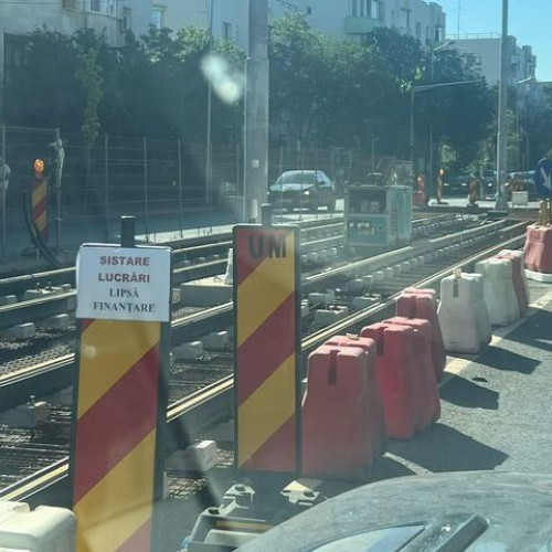 Lucrarile la linia 5 de tramvai, oprite din lipsa de fonduri