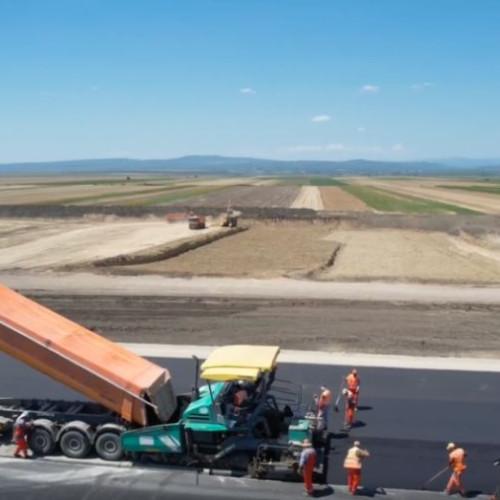 Imagini noi de pe șantierul Autostrăzii Moldovei A7