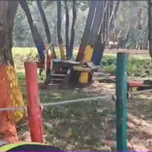Accident într-un parc de distracții din Hunedoara: Patru copii răniți după ce cablul unei tiroliene s-a rupt