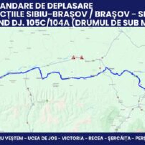 Alternative de rute pentru șoferii din Făgăraș