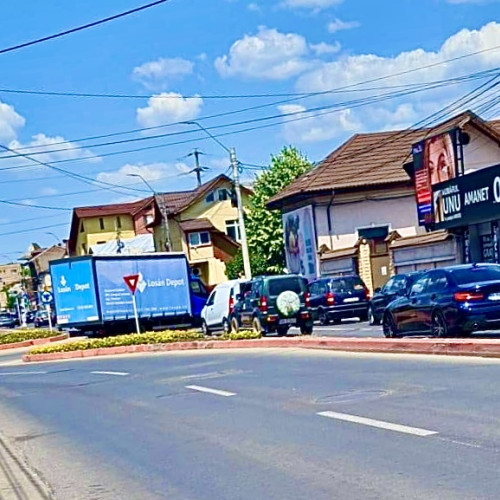 Pitești. Se lucrează pe bulevardul Nicolae Bălcescu