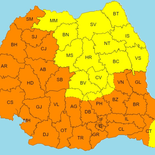 Cod Portocaliu de căldură în Alba și în țară