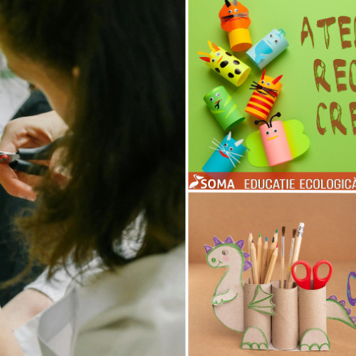 Proiect de reciclare creativă organizat de SOMA și ADIS Bacău