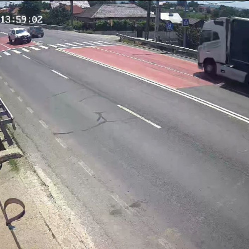 Accident grav pe DN 6 în localitatea Brădești