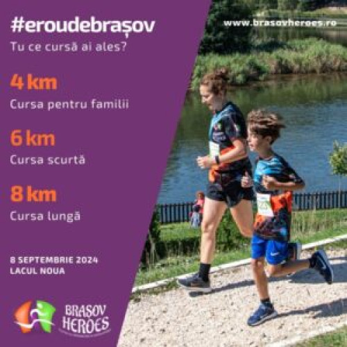 Brasov Heroes: cursa cu obstacole a comunității din 8 septembrie