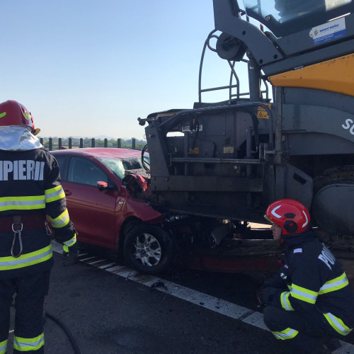 Accident rutier pe Autostrada A10 în apropiere de Alba Iulia