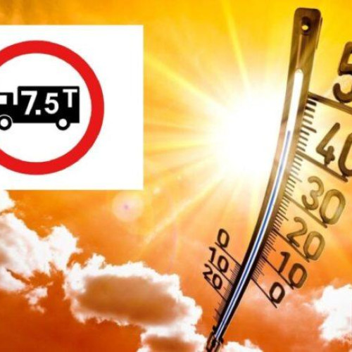 Restricții de circulație pentru camioane în weekend din cauza caniculei extreme